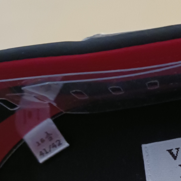 Final $6 3/$15 Mens Vincenzo Boretti Long Sleeve Shirt Sz. 16.5 Black / Red Trim - Picture 5 of 5